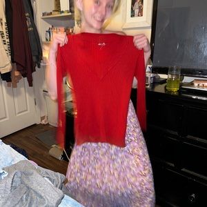 levi’s red sweater size XL